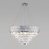 Каскадная люстра Eurosvet 10113/8 хром/прозрачный хрусталь Strotskis Ariana