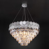 Каскадная люстра Eurosvet 10113/8 хром/прозрачный хрусталь Strotskis Ariana