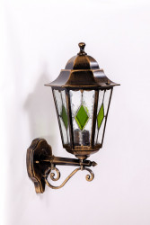 Настенный уличный(фасадный) светильник YAOHUALUX 79801lg Gb PETERSBURG lead GLASS