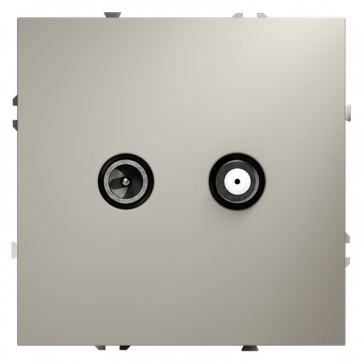 Розетка телевизионная встраиваемая S70 оконечная TV+SAT VOLTUM VLS060403 кашемир