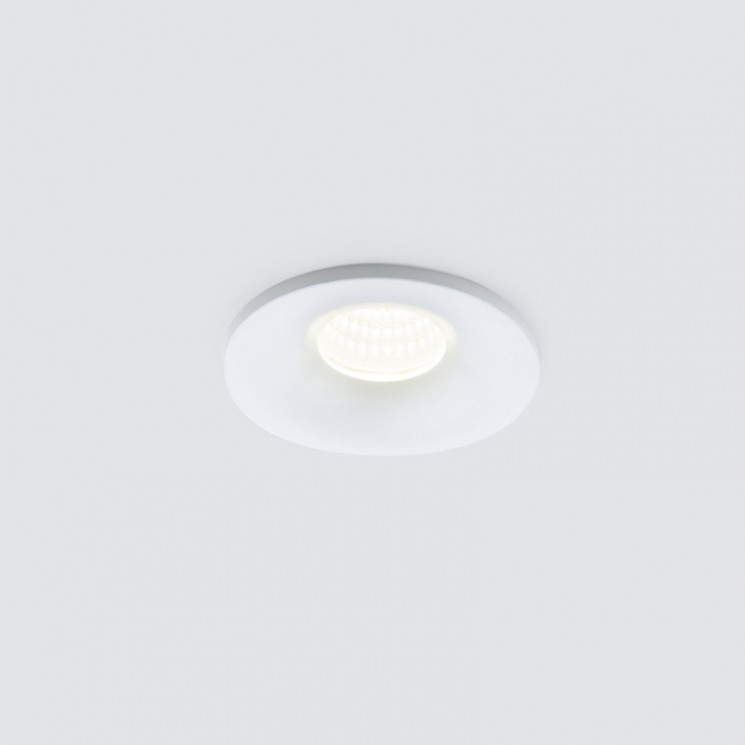 Встраиваемый светильник Elektrostandard 15270/LED 3W WH белый Plain R