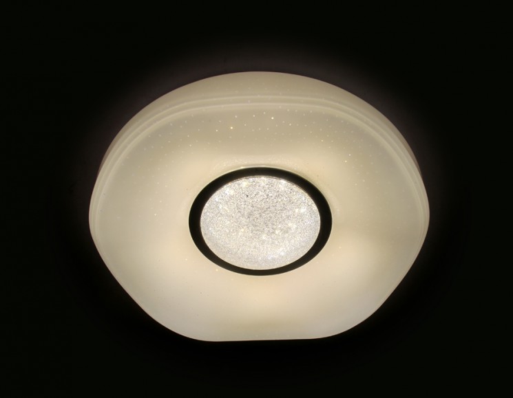 Управляемый светодиодный светильник Ambrella light ORBITAL CRYSTAL SAND  FS1237WH 72W D490