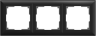 Рамка на 3 поста черный матовый Werkel W0032208 (WL14-Frame-03) Fiore