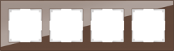 Рамка на 4 поста мокко Werkel W0041118 (WL01-Frame-04 Favorit)