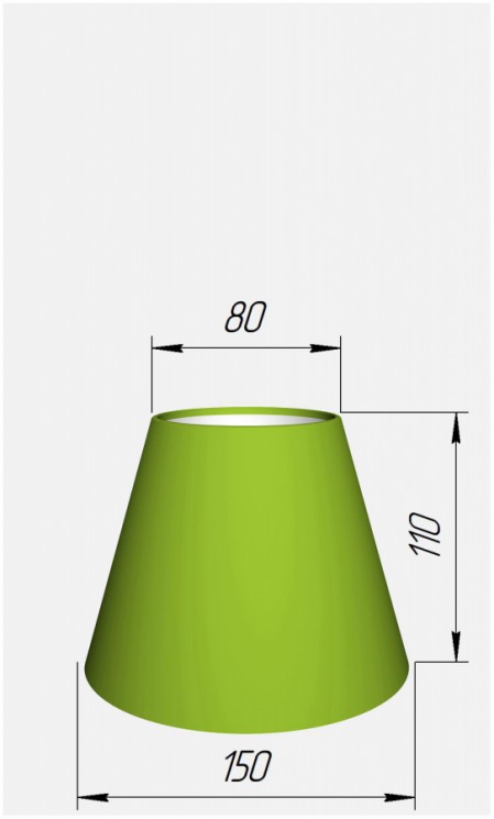 Абажур тканевый 150Х80Х110 Ткань на выбор