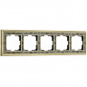 Рамка на 5 постов (золото Werkel WL77-Frame-05