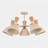 Светильник потолочный EVOLUCE Бежевый/Бежевый, Светлое дерево, Золотистый E14 5*40W        SLE1256-502-05