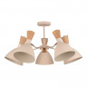 Светильник потолочный EVOLUCE Бежевый/Бежевый, Светлое дерево, Золотистый E14 5*40W        SLE1256-502-05