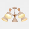 Светильник потолочный EVOLUCE Бежевый/Бежевый, Светлое дерево, Золотистый E14 5*40W        SLE1256-502-05