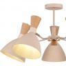 Светильник потолочный EVOLUCE Бежевый/Бежевый, Светлое дерево, Золотистый E14 5*40W        SLE1256-502-05