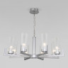 Подвесная люстра Eurosvet 60133/8 серебро Arganie