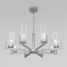 Подвесная люстра Eurosvet 60133/8 серебро Arganie