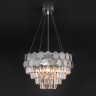 Каскадная люстра Eurosvet 10113/5 хром/прозрачный хрусталь Strotskis Ariana