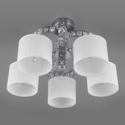Потолочная люстра с абажурами Eurosvet Salina 60104/5 хром