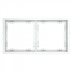 Рамка 2 поста VOLTUM VLS100202 белый матовый