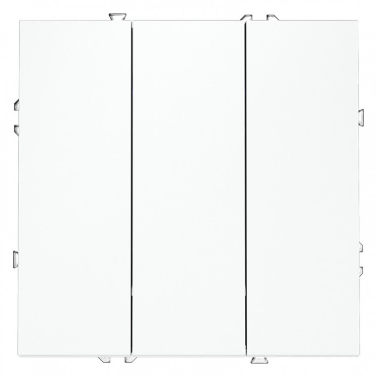 Выключатель трехклавишный VOLTUM VLS030102 белый матовый