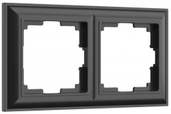Рамка на 2 поста Werkel черный матовый W0022208 (WL14-Frame-02) Fiore
