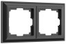 Рамка на 2 поста Werkel черный матовый W0022208 (WL14-Frame-02) Fiore