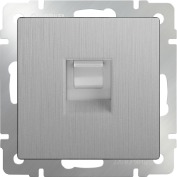 Розетка Ethernet RJ-45 cеребряный рифленый Werkel W1181009 (WL09-RJ-45)