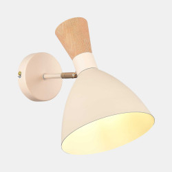 Светильник настенный EVOLUCE Бежевый/Бежевый, Светлое дерево, Золотистый E14 1*40W        SLE1256-501-01