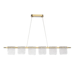 Светильник подвесной ST Luce золотистый/прозрачный LED 1*36W 4000K         SL6021.203.36