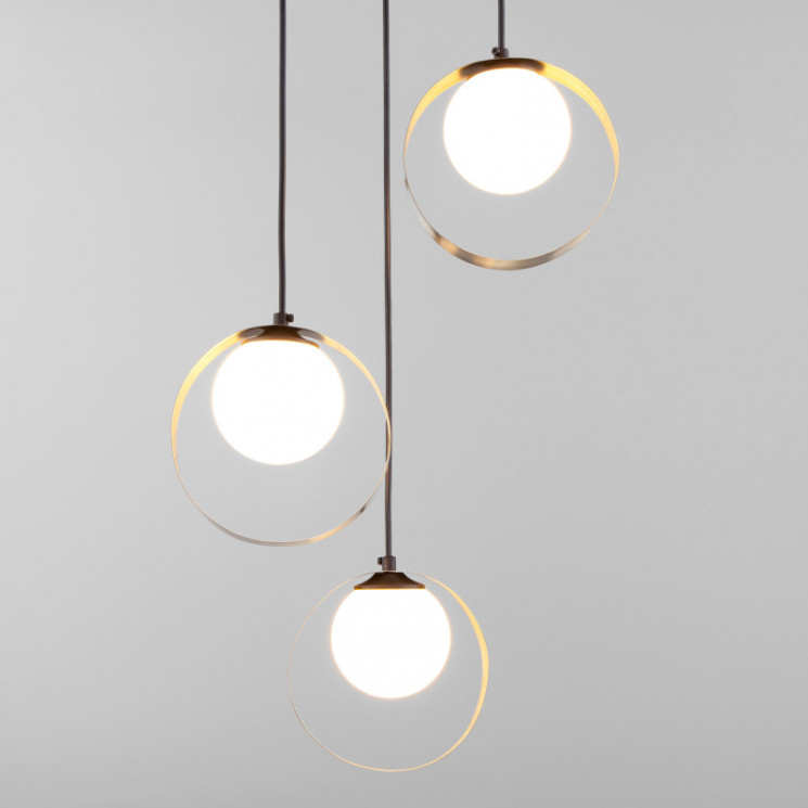 Подвесной светильник Eurosvet 50205/3 черный/бронза Dublin