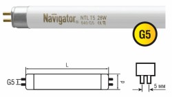 Эл. лампа "Navigator" 94117 NTL-T5-06-860-G5