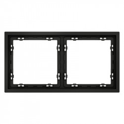 Рамка 2 поста VOLTUM VLS100208 черный