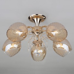Потолочный светильник Eurosvet 30120/5 золото Gina