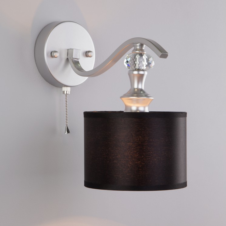 Настенный светильник Eurosvet 60070/1 серебро Ofelia