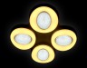 Управляемый светодиодный светильник Ambrella light ORBITAL CRYSTAL SAND  FS1584/4 208W D585*585