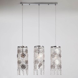 Люстра Eurosvet 10083/3 хром/прозрачный хрусталь Strotskis