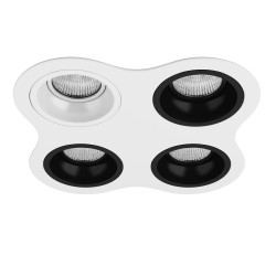 Комплект из светильников и рамки DOMINO  Lightstar D64606070707