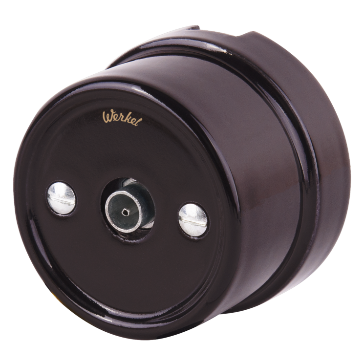 ТВ розетка коричневый Ретро Werkel WL18-02-05