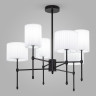 Потолочная люстра с тканевыми абажурами Eurosvet 60162/6 черный Notturno