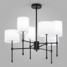 Потолочная люстра с тканевыми абажурами Eurosvet 60162/6 черный Notturno