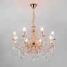 Подвесной светильник  Eurosvet Wispa 10094/8 золото/прозрачный хрусталь Strotskis