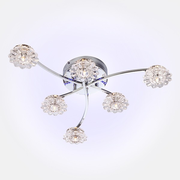 Потолочный светильник  Eurosvet Naomi 80106/6 хром