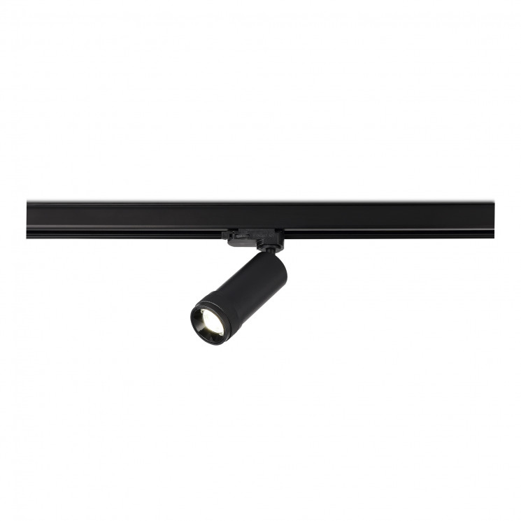 Магнитный трековый светильник SKYLINE 220 трехфазный ST Luce Zoom Черный LED 1*10W 4000K 900Lm Ra 10-55° IP20 D55xH125 220V   ST691.446.10