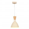 Светильник подвесной EVOLUCE Бежевый/Бежевый, Светлое дерево, Золотистый E14 1*40W        SLE1256-503-01