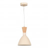 Светильник подвесной EVOLUCE Бежевый/Бежевый, Светлое дерево, Золотистый E14 1*40W        SLE1256-503-01