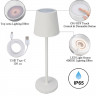 Уличный настольный светильник Arte Lamp A1616LT-1WH FUYUE 3W USB 1