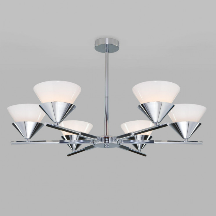 Люстра на штанге Eurosvet 70138/6 хром Rylee