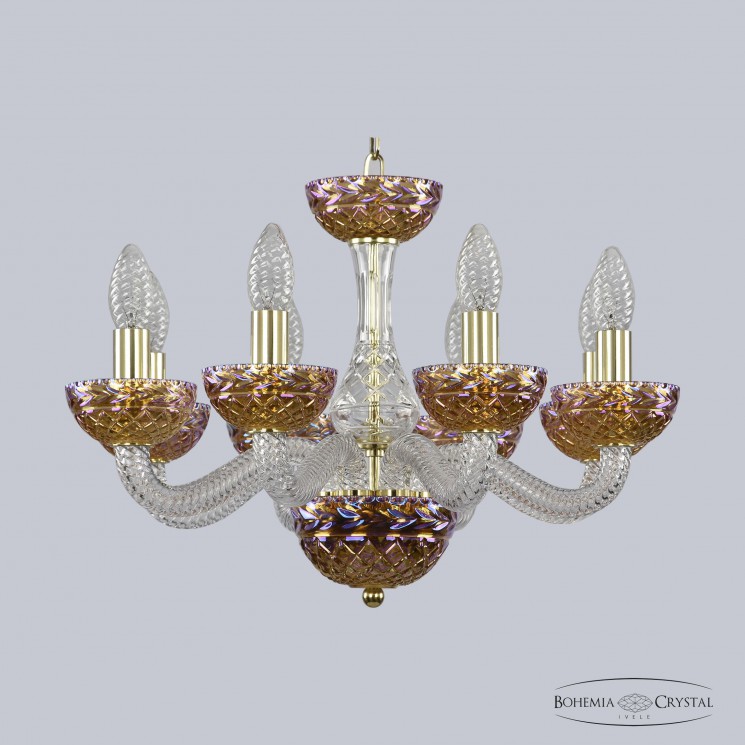 Хрустальная люстра 1311/8/165 G Cl/Shampan/M-1F Bohemia Ivele Crystal