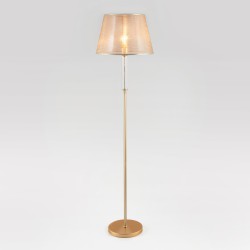 Классический торшер с абажуром Eurosvet Alcamo 01076/1 перламутровое золото