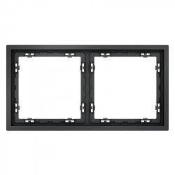 Рамка 2 поста VOLTUM VLS100207 графит