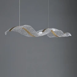 Подвесной светильник LARSERIC C L120 ImperiumLoft 232816-23 Длина 120 см Ширина 30 см 36Вт 4000К Золото/прозрачный 