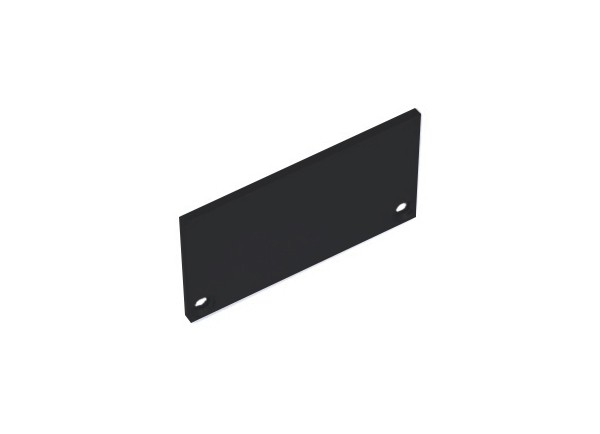 Боковая глухая заглушка для алюминиевого профиля CAP18511Black