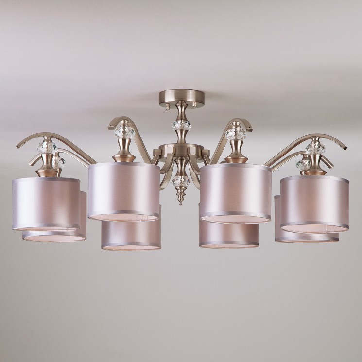 Потолочный светильник Eurosvet 60070/8 сатин-никель Ofelia