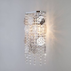 Бра Eurosvet 10083/2 хром/прозрачный хрусталь Strotskis